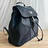 Чёрный нейлоновый рюкзак Prada 29x29 см