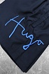 Мужские тёмно-синие шорты Hugo Boss Dugo logo-embroidered