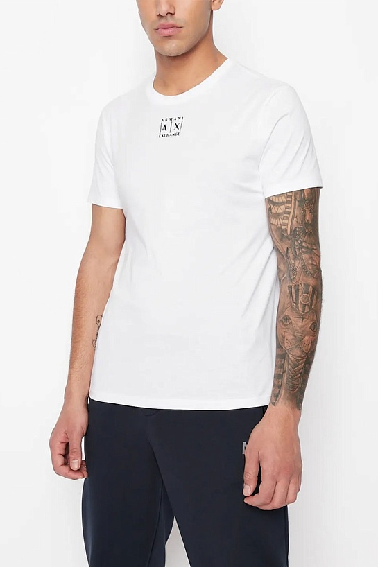 Футболка белого цвета Armani Exchange