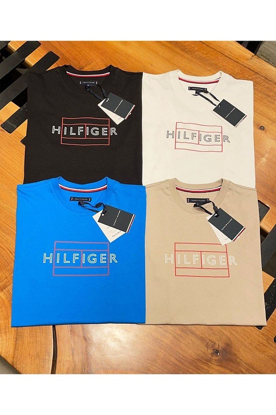 Мужская футболка Tommy Hilfiger белого цвета