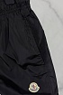 Мужские чёрные шорты Moncler logo-patch