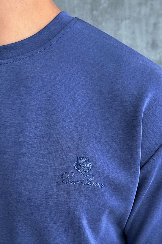 Мужской синий костюм Loro Piana