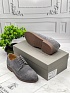 Мужские ботинки Brunello Cucinelli Suede Brogues - Grey