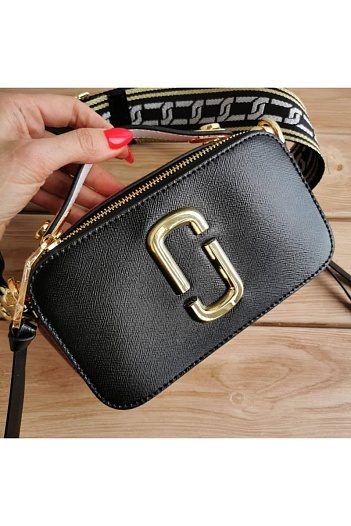 Кожаная сумка Marc Jacobs 25x16 см - Black   