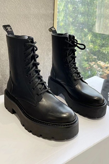 Женские кожаные ботинки Celine Premium   