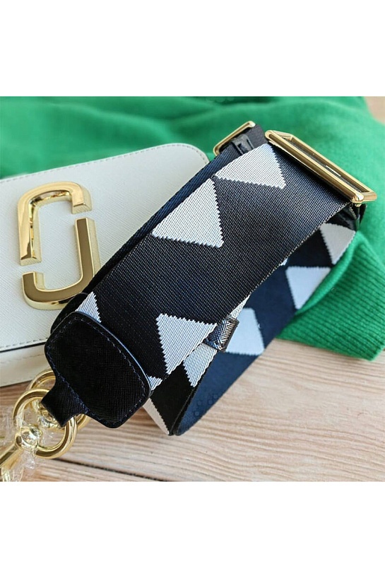 Кожаная сумка Marc Jacobs Snapshot 19x11 см - White