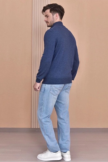 Кашемировый свитер Brunello Cucinelli Premium - Blue   