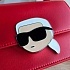 Женская сумка Karl Lagerfeld ikonik 22x15 см - Red