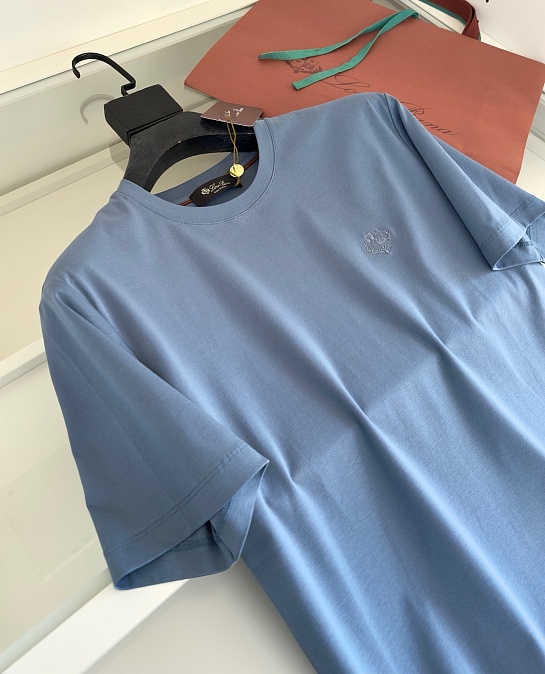 Мужская голубая футболка Loro Piana