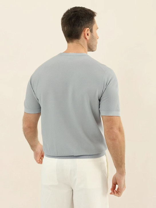 Мужская светло-серая футболка Loro Piana premium