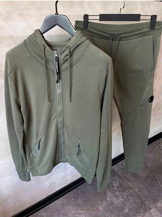 Мужская зелёная кофта C.P. Company Lens-detail