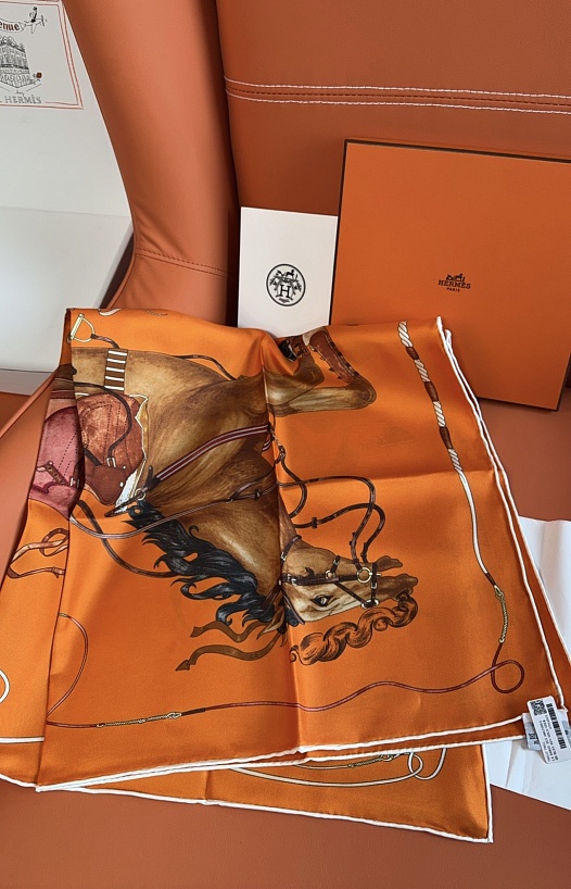 Платок Hermes Grand Galop premium 88x88 см