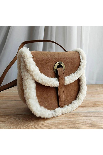 Женская сумка UGG Heritage Mini 20x15 см - Brown   