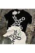 Белая мужская футболка с принтом Kenzo