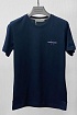 Мужская брендовая футболка Calvin Klein тёмно-синего цвета