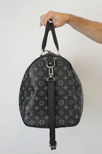 Дорожная сумка Louis Vuitton Keepall Monogram Eclipse 55x30 см   