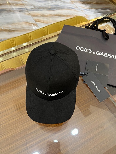 Бейсболка чёрного цвета Dolce & Gabbana logo-embroidered   