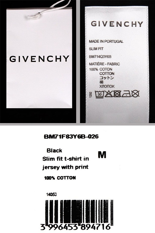 Футболка чёрного цвета Givenchy small logo
