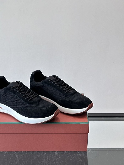 Мужские кроссовки Loro Piana Week End Walk - Black   