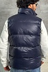 Утеплённый жилет Moncler синего цвета