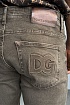 Мужские джинсы Dolce & Gabbana embossed logo - Brown