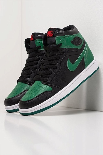 Кроссовки Nike Air Jordan1 Retro - Green / Black   