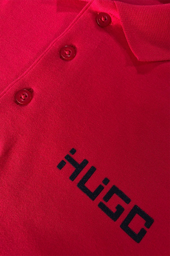 Мужское красное поло Hugo Boss