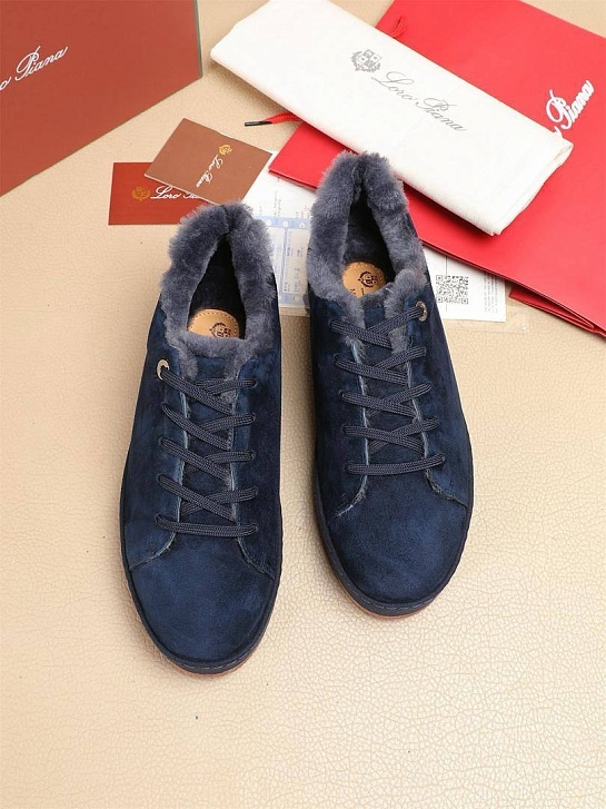 Зимние кроссовки с мехом Loro Piana