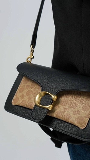 Кожаная сумка Coach Tabby 27x15 см   