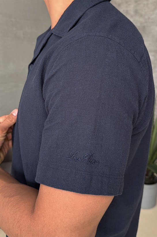 Мужской костюм Loro Piana тёмно-синего цвета