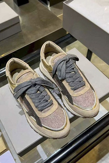 Женские кроссовки Brunello Cucinelli premium   