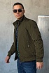Мужская зелёная ветровка Hugo Boss logo-patch