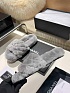 Женские меховые шлёпанцы Chanel Oran premium - Grey
