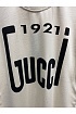 Брендовая оверсайз футболка Gucci 1921 logo - White
