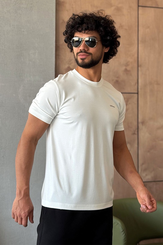 Мужская белая футболка Kiton