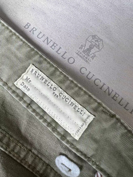 Мужские джинсы Brunello Cucinelli Premium Leisure Fit - Green