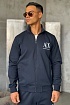Кофта на молнии Armani Exchange logo-embroidered - Navy