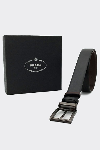 Кожаный ремень Prada (ширина 3.5 см, длина 120 см)   