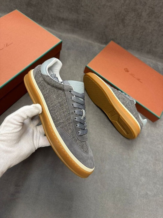 Мужские кроссовки Loro Piana Tennis Walk - Grey