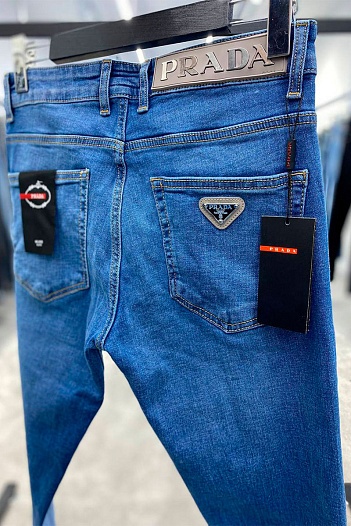 Мужские синие джинсы Prada   