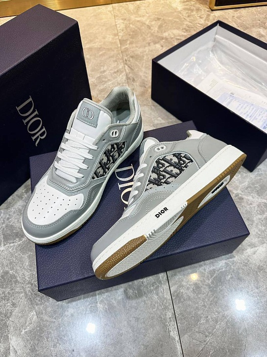Мужские кроссовки Dior B27 Uptown - Grey / White