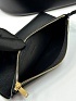Женская кожаная сумка Celine Triomphe Louise Premium 23.5x24x16 см - Black