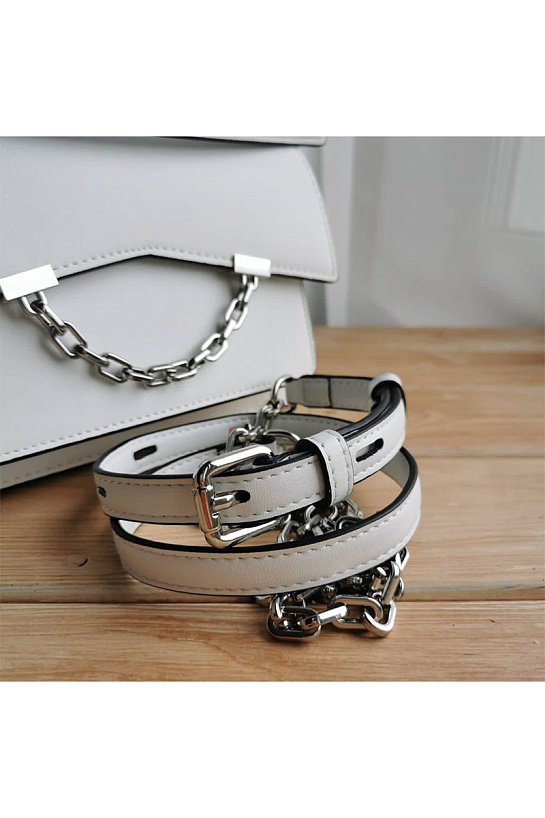 Кожаная сумка-сетчел Karl Lagerfeld Seven 21x15 см