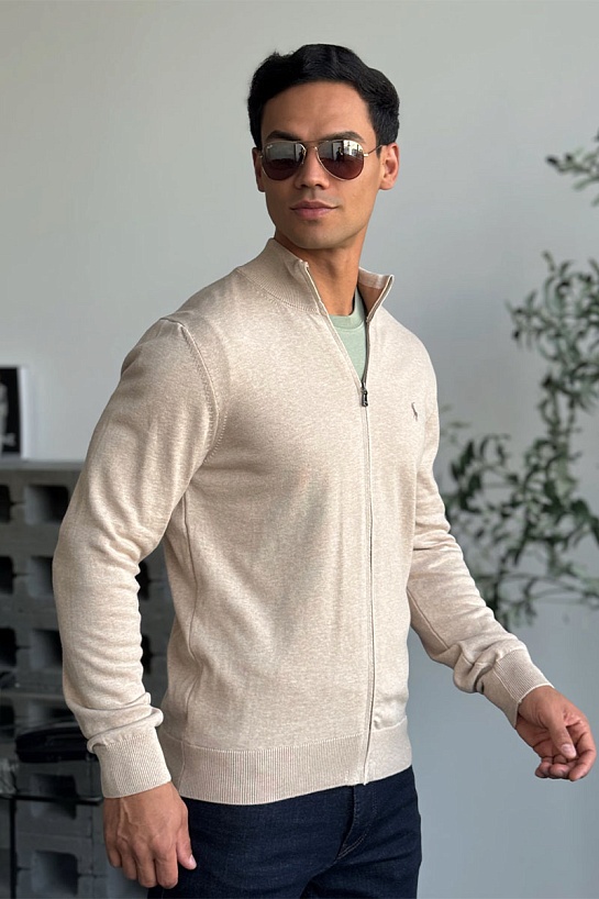 Мужская кофта Polo Ralph Lauren pony-embroidered - Beige