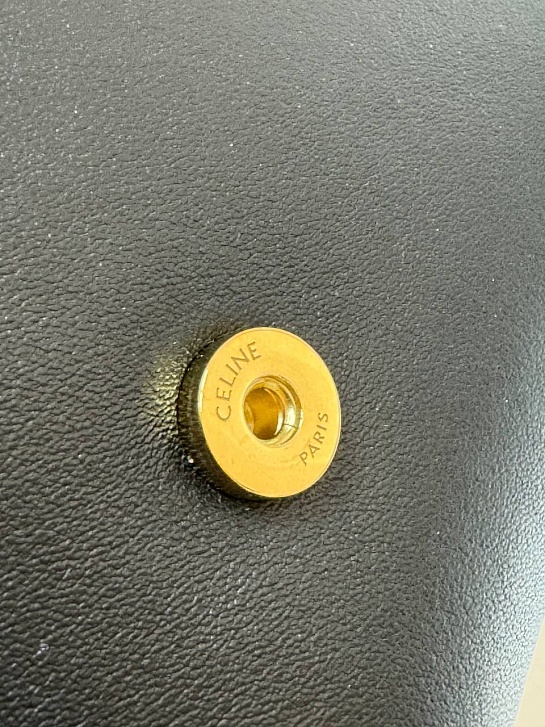 Женская сумка Celine Victorire Medium Premium 21x12x7 см - Black / Gold