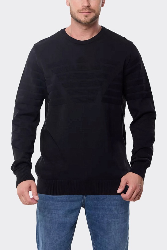 Мужской чёрный джемпер Emporio Armani