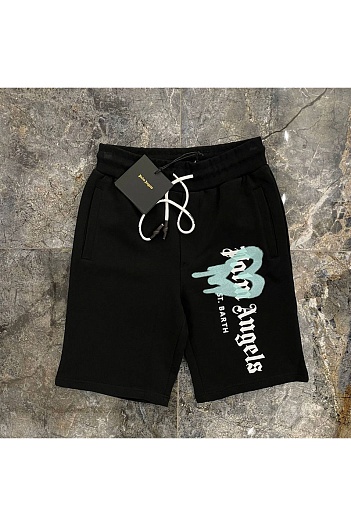 Мужские шорты Palm Angels Heart Sprayed St. Barth - Black   