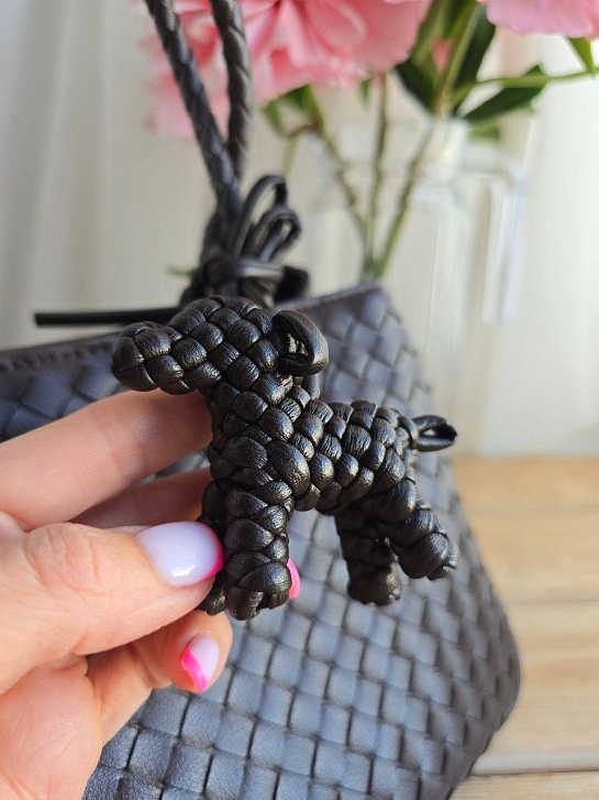 Кожаная сумка Bottega Veneta Basket 30x20 см - Dark Brown