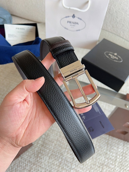 Кожаный ремень Prada premium