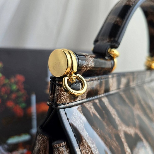 Кожаная сумка Dolce & Gabbana Sicily 25x23 см   